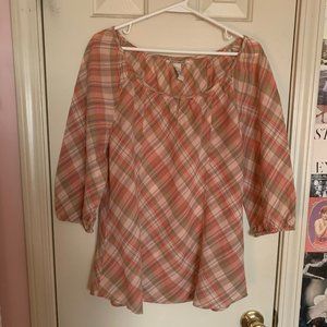 Lucky Brand 3/4 Sleeve blouse